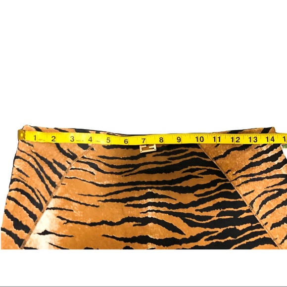 Fendi Vintage Spring Summer Festival Animal Print Asymmetrical Skirt - Picture 6 of 15
